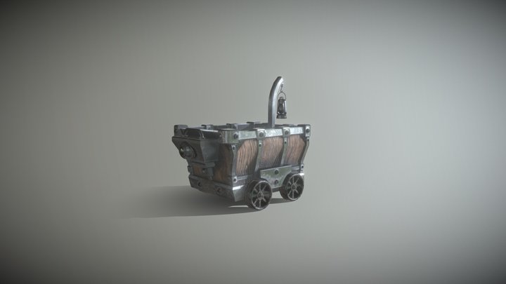 Chariot minier 3D Model