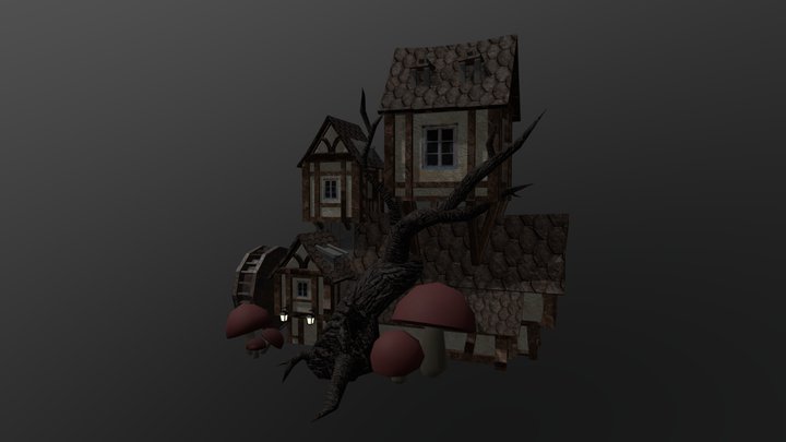 Abandoned Potion Maker House 3D Model