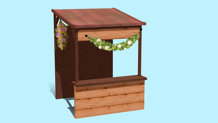 Flower Stall 3D Model