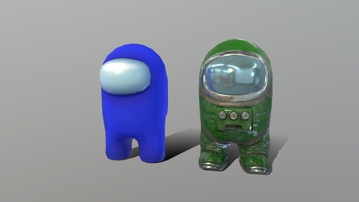 Among Us Characters 3D Model