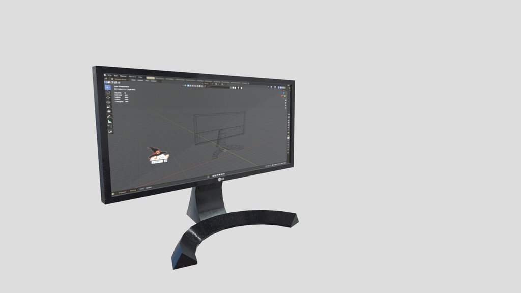 LG Gaming Monitor | Low Poly | Game Ready |