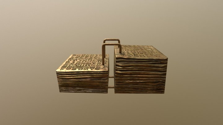 Brass Plates 3D Model