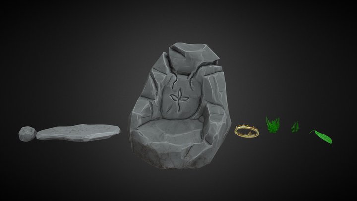 The Forest Throne 3D Model