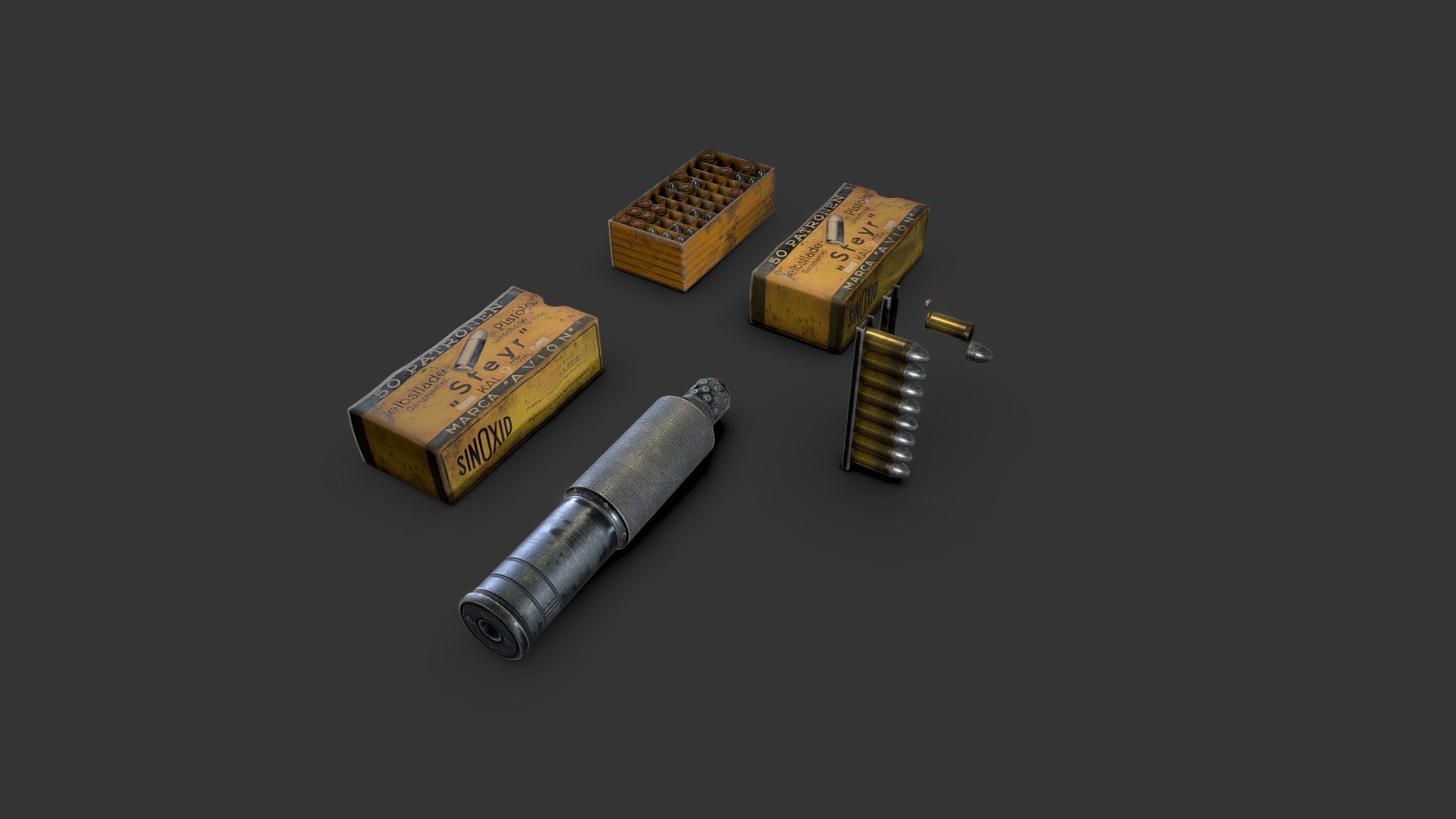 Steyr M1912 - Additional props - Download Free 3D model by TriQMakar ...