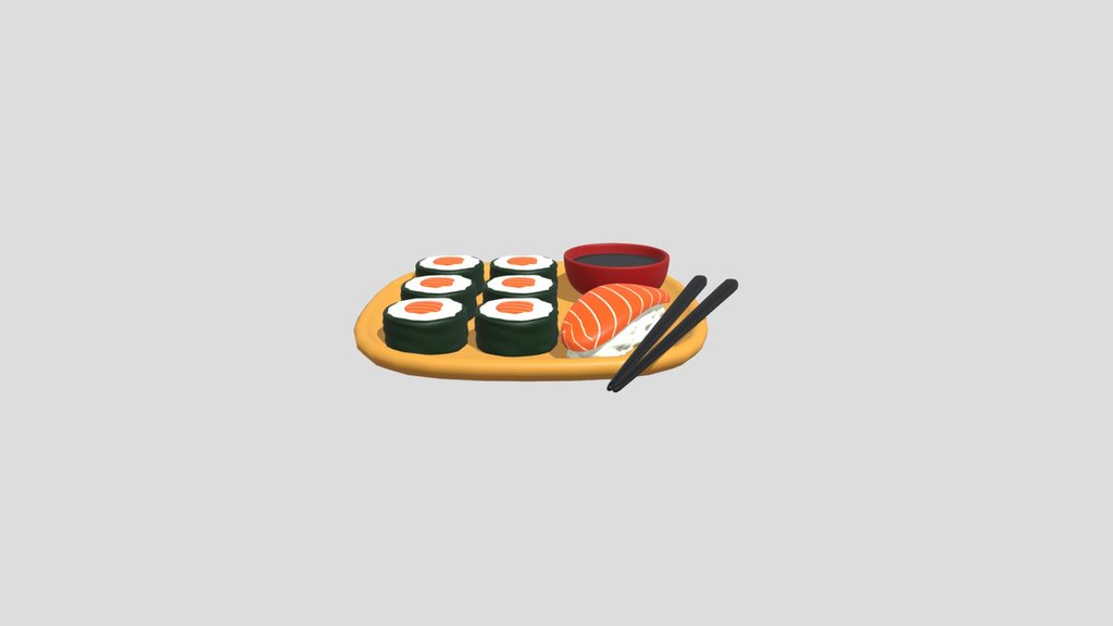 Sushi Stylized Cartoon