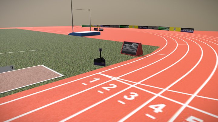 Track & Field 3D Model