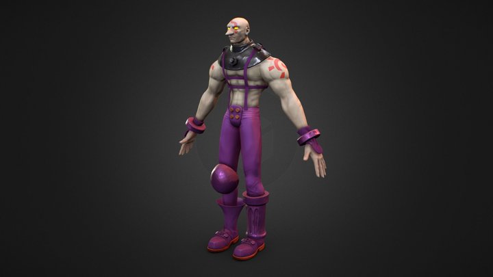 Necro - Street Fighter III: 3rd Strike Fan Art 3D Model