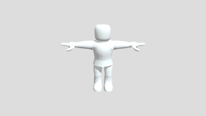 Roblox Base Mesh Character 3D Model