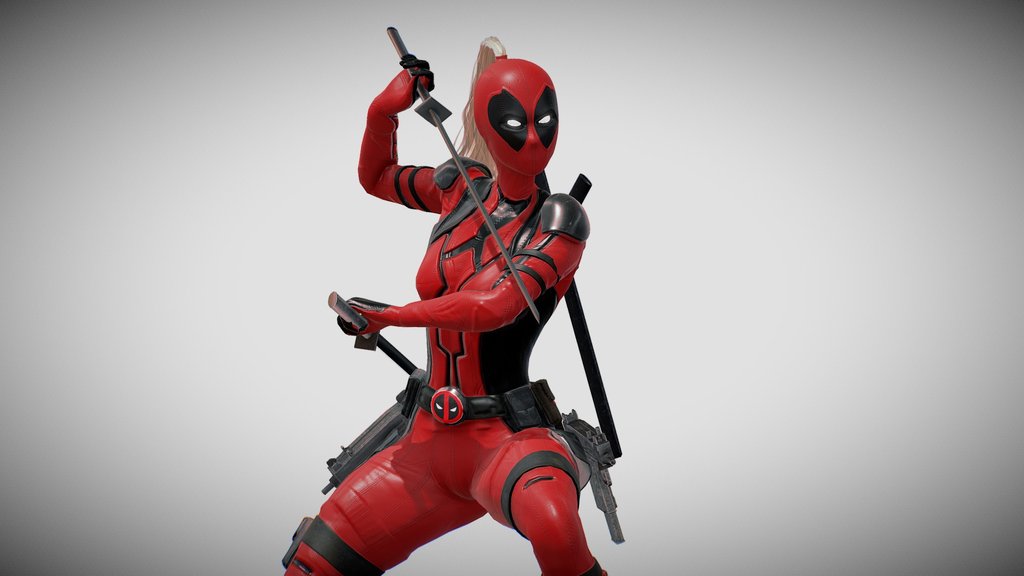 LADY DEADPOOL FREE 3D BY Oscar Creativo