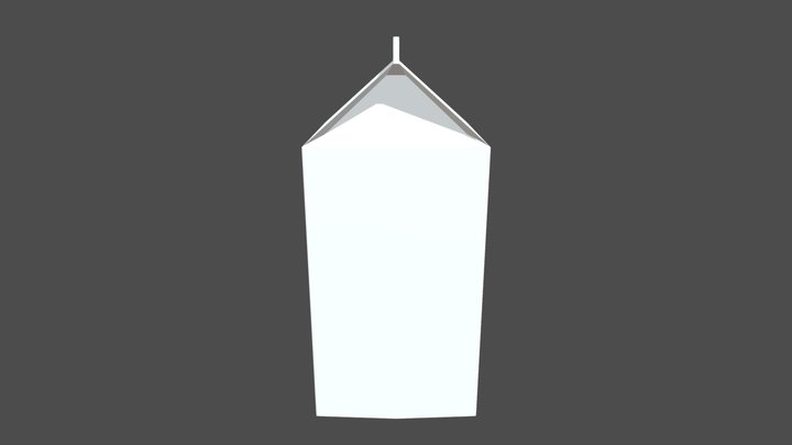 Milk Carton v1 3D Model