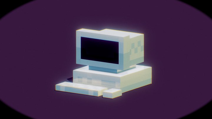 Retro Computer V2 – Gratis 3D-model STL