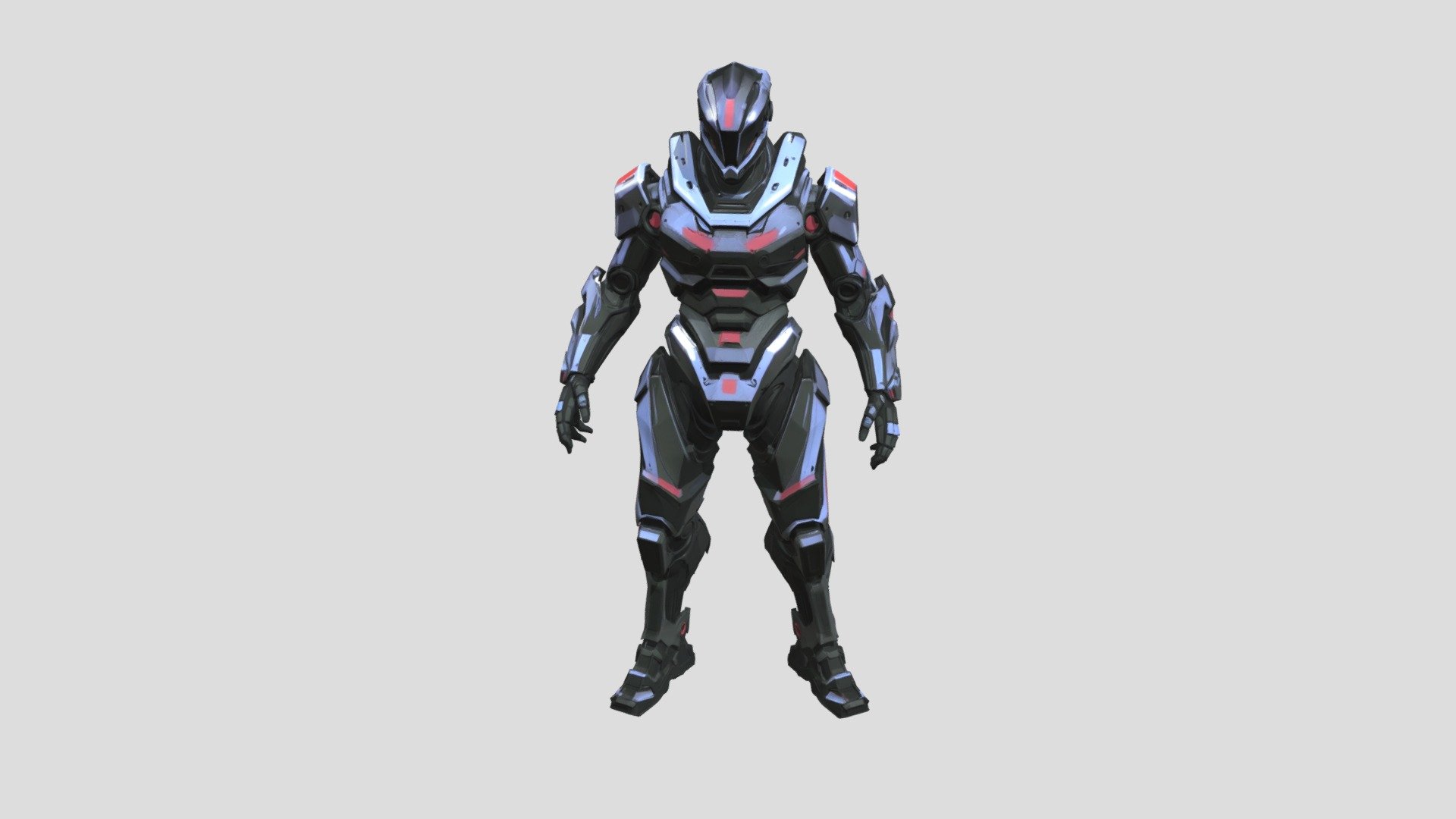 Midnight Iron Sentinel - 3D model by kaesar3d [58a3c68] - Sketchfab
