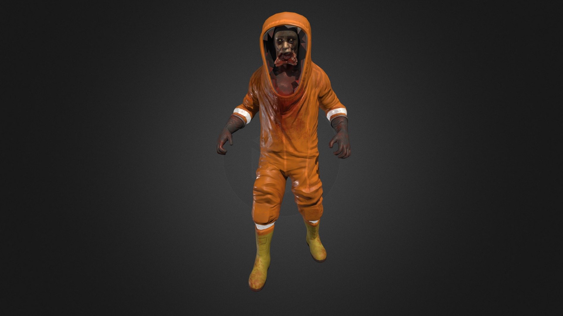 Zombie In A Hazmat Suit 3d Model By Pxltiger 58a4f30 Sketchfab 1406