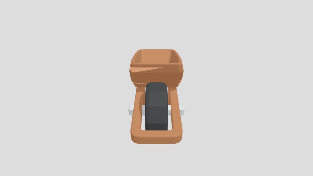 Low Poly Wheelbarrow