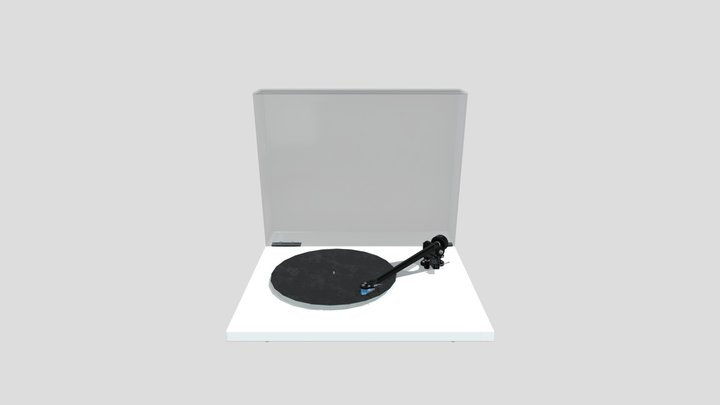 Vinyl Record Player Low-poly Game-ready 3D model 3D Model
