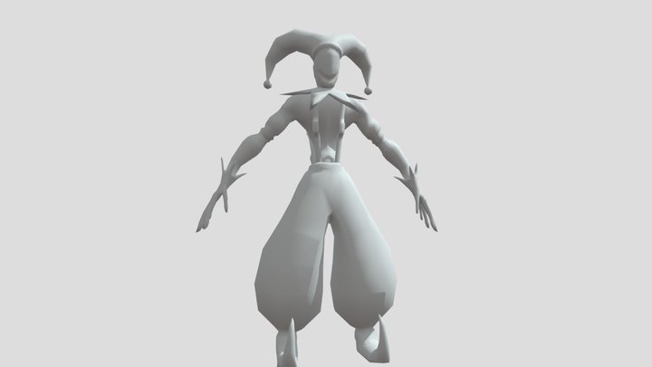 Bufón Low Poly 3D Model