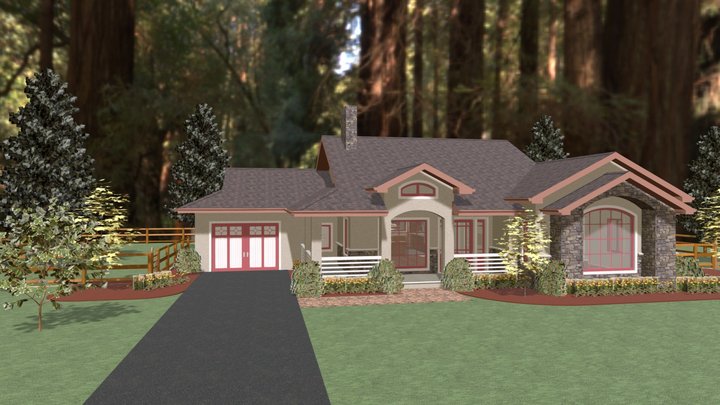 Phil Cottage 3ds 3D Model