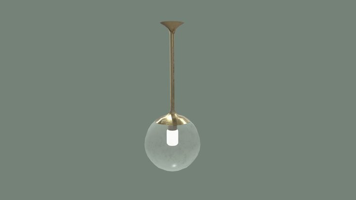 Mid Century Modern Ceiling Lamp 3D Model
