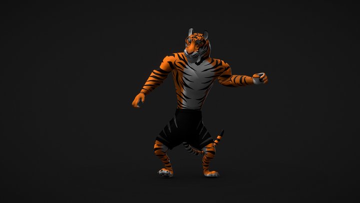 Tiger Dance 3D Model
