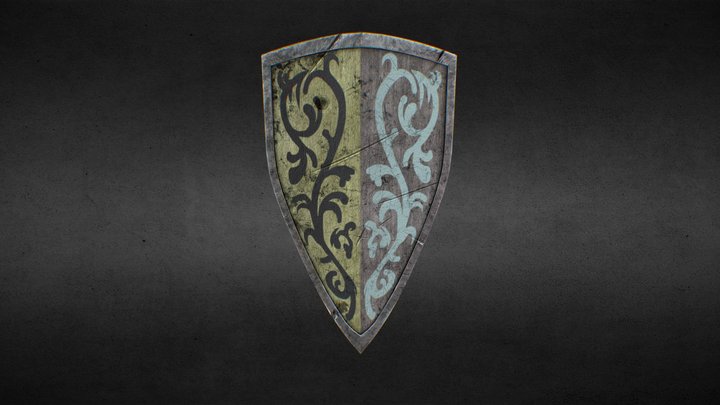 Grass Crest Shield (Травяной щит) / Darksouls1-3 3D Model