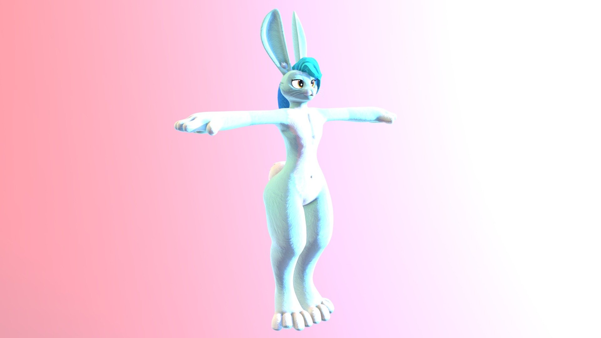 Rabbit - VRChat & VTuber Avatar - 3D model by Zab (@lixyco) [58a9e87 ...