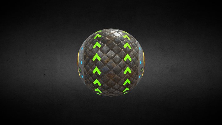 Scifi Spin Ball 3D Model