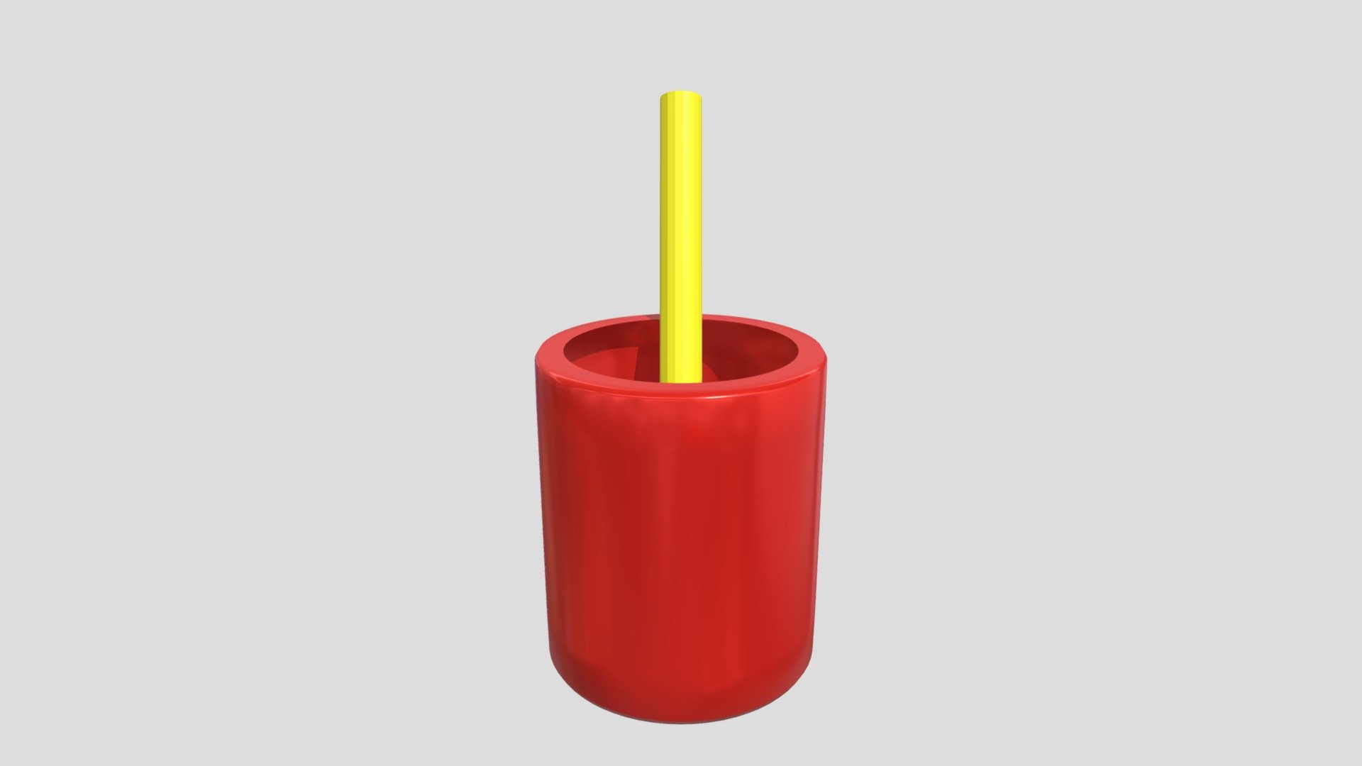 Pencil in a pencil holder Download Free 3D model by Viewer_ [58ab5e1