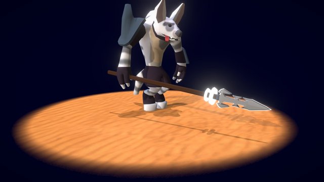 Striped Hyena Animations 3D Model