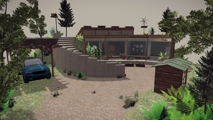 DAE Diorama - Eco house 3D Model