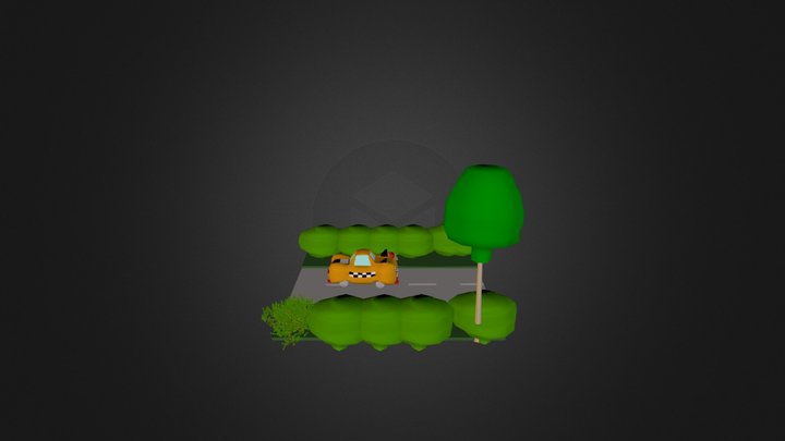Taxi Hello Kitty 2 3D Model