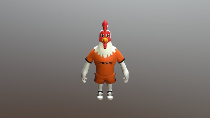Cemong the Rooster 3D Model
