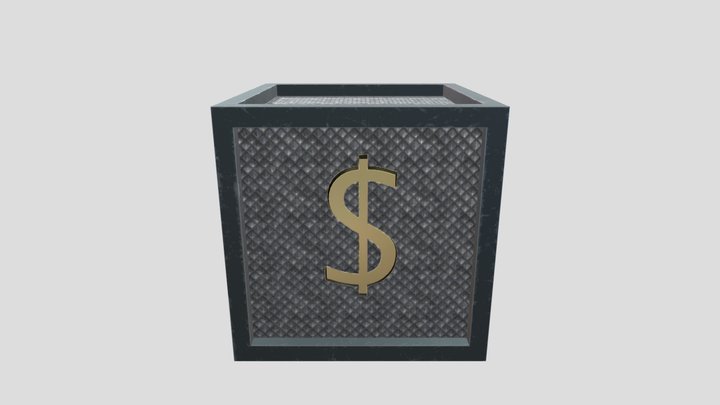 Money Crate 3D Model
