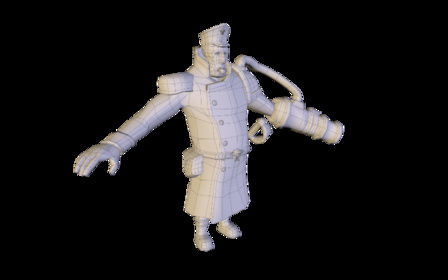 Lt. Wilard Wireframe 3D Model