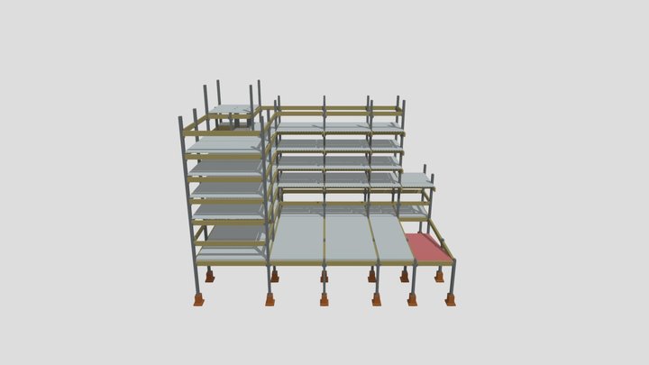 MODELAGEM PRELIMINAR ESTRUTURAL ED RV 03 3D Model