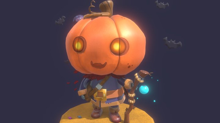 Pumpkin Boy 3D Model
