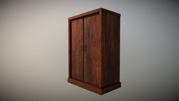 A simple wardrobe 3D Model