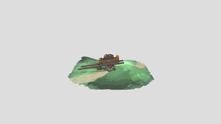 [Student Work] Dwarf's Cart and Props 3D Model