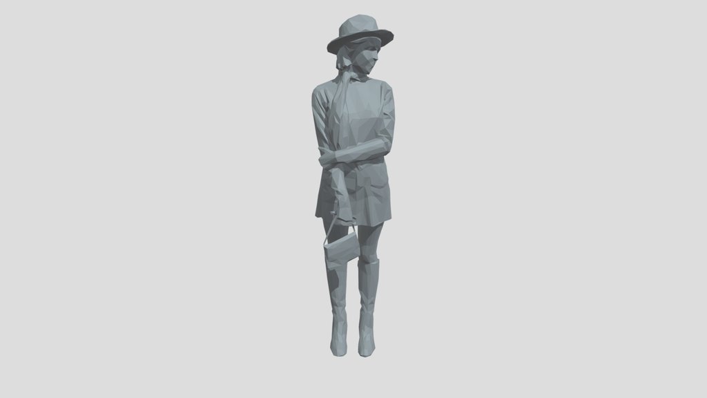 Lowpoly Female Standing