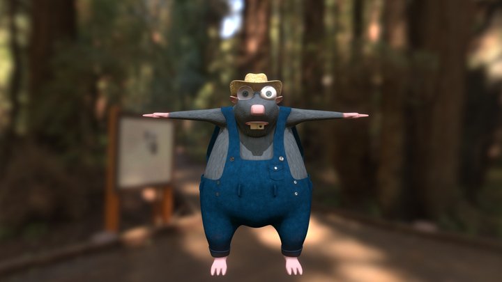 Farmer Rat Joe 3D Model