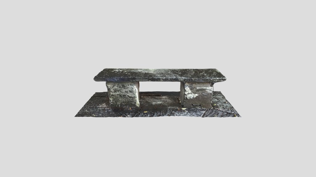 Stone Bench Photoscanned