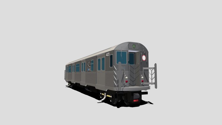 NYCT R38 St. Louis Subway car 3D Model