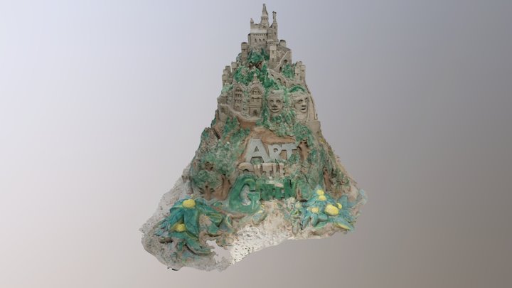 Art On The Green Sandcastle 2017 3D Model