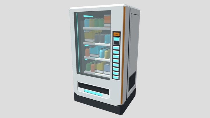 Sci-Fi Vending Machine – Futuristic Prop 3D Model