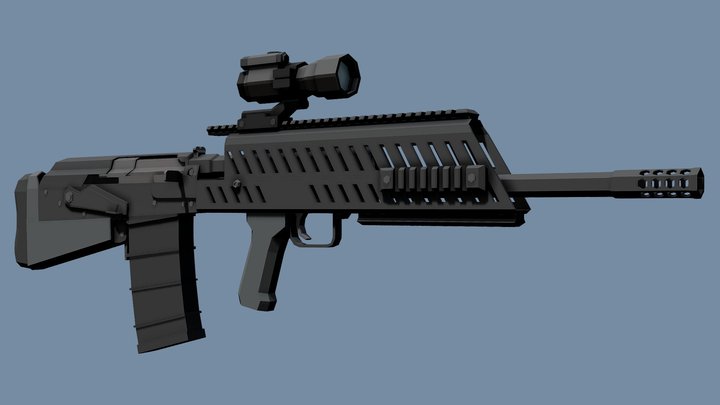 Low-Poly Saiga 410