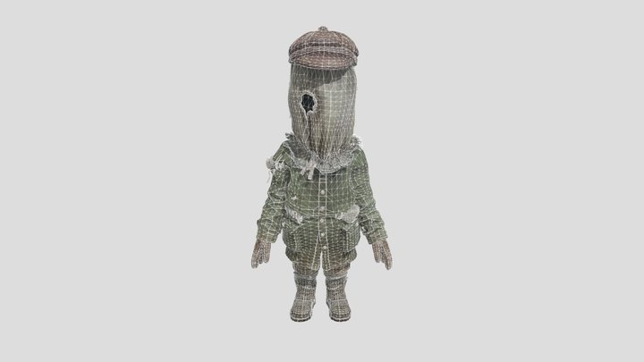 Little nightmares 2 Hunter 3D Model