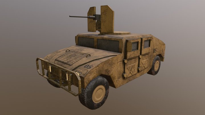 Military Humvee 3D Model