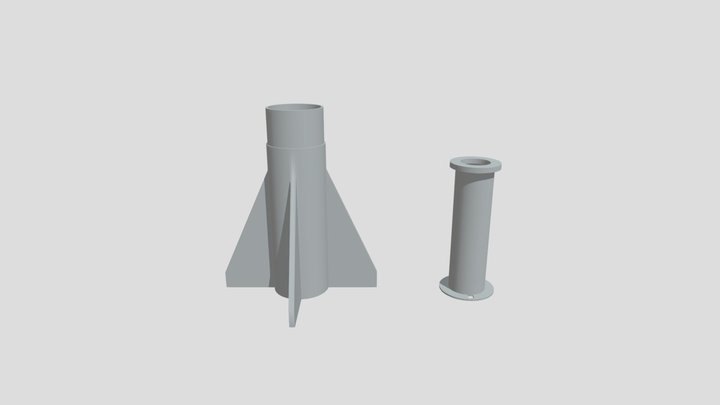Grainger 2 Fin Can 3D Model