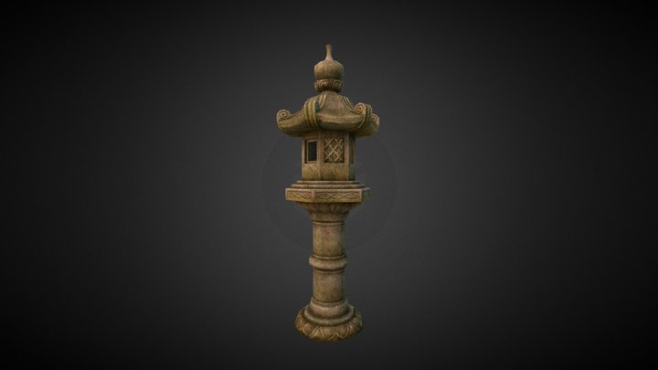 Garden Lantern 3D Model