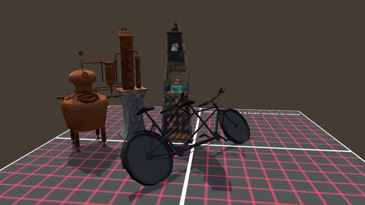 DAE 5 Finished props - Grandma's House 3D Model