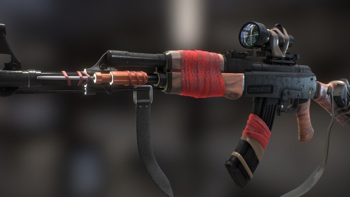 Ak47 3D Model